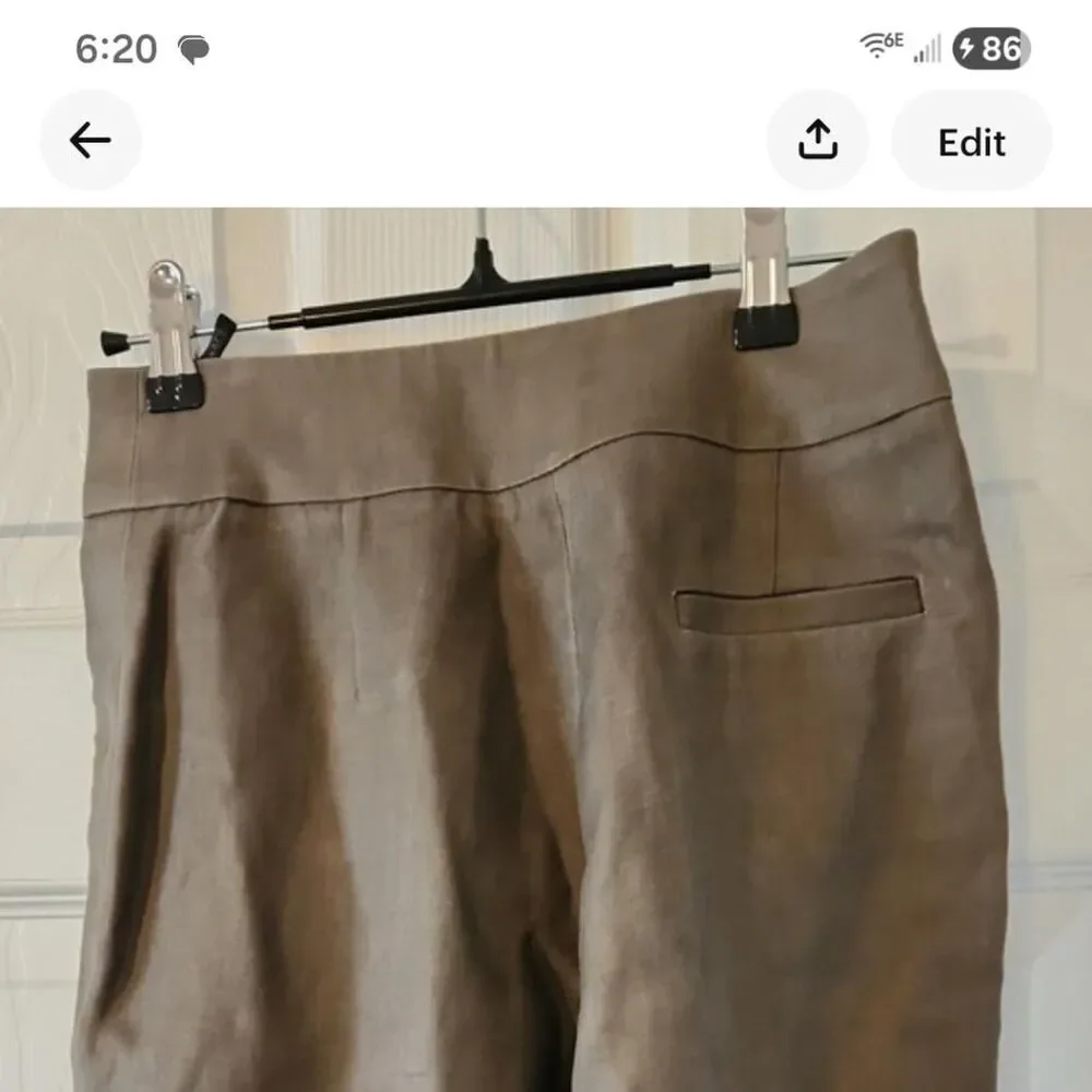 Versace Men's Khaki and Brown Trousers